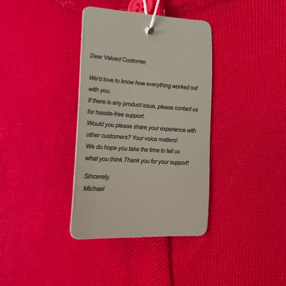 a.Jesdani women’s button down long sleeve knit cardigan red sweater small - Picture 6 of 7